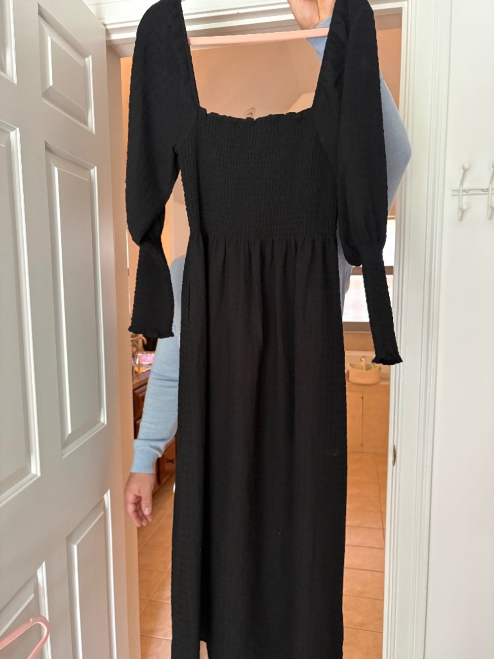 Hill House Black Long Sleeve Maxi
